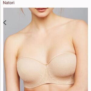 Natori Private Luxuries Strapless Bra Plus Size Nude Sz-40DD